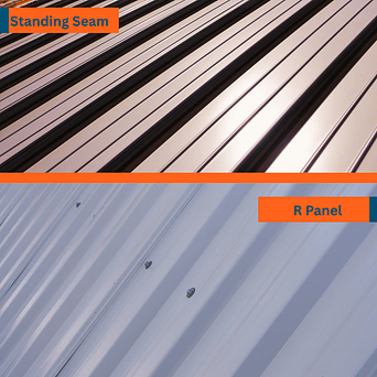 Comparing Standing Seam and Exposed Fastener Panels (R-Panels): Which Metal Roofing Option Is Right for You? 